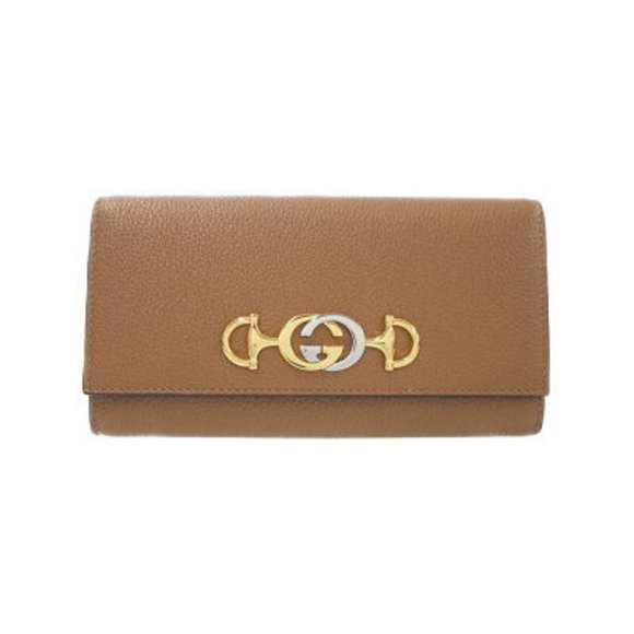 Gucci Zumi Leather Continental Wallet Bifold Long - Picture 1 of 5